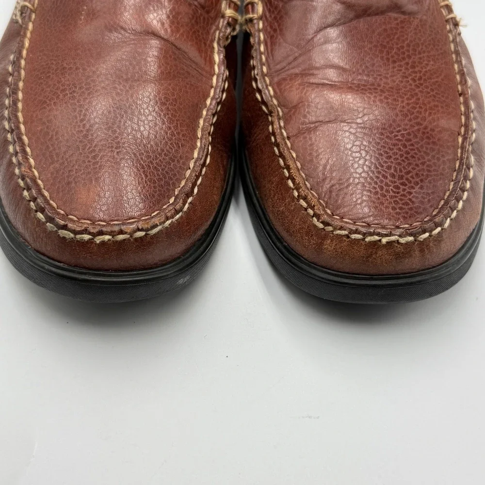 Cole Haan Mens Brown Sutton Leather Loafers Dress Shoes Slip On Comfort Size 13M